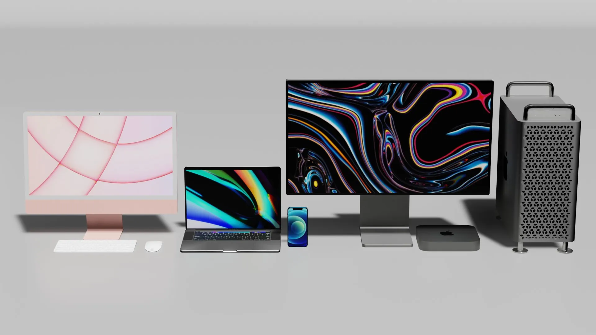 Apple devices 3D product render