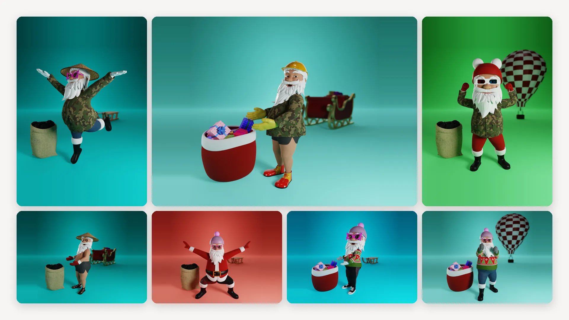 Funny Santas — 4